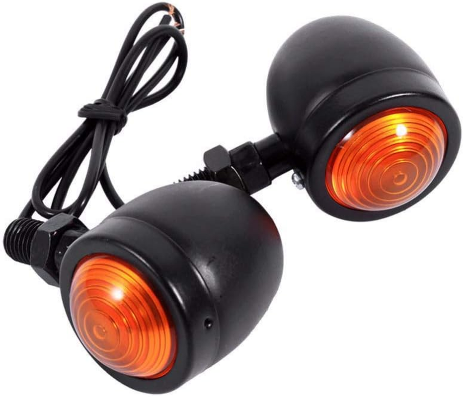 4Pcs Motorcycle Indicators Retro Turning Signals Light Turn Signal Light 12V Turning Indicator Light Universal image number 2
