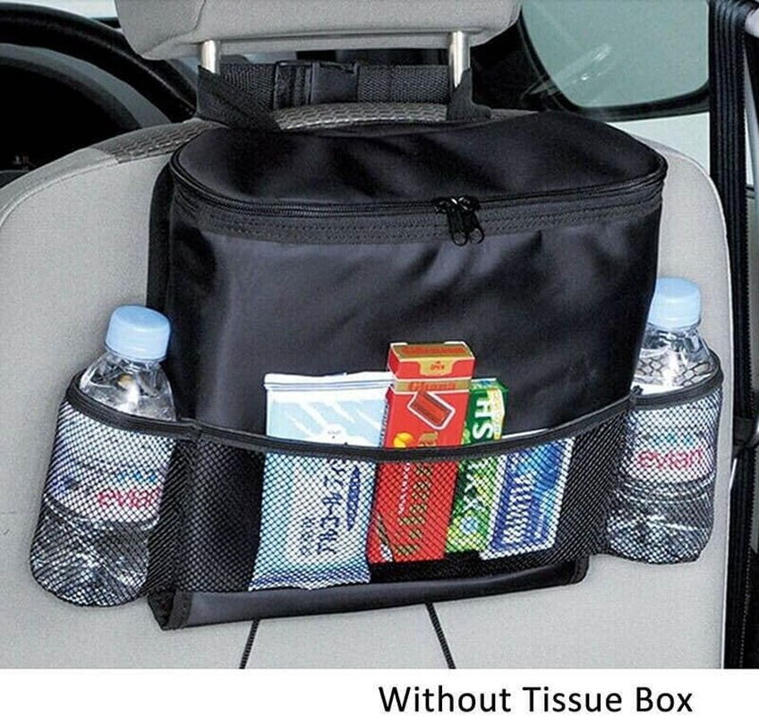 Car Seat Back Organizer Multi-Pocket Storage Bag with Heat Preservation Drink Holder - 1/2PCS