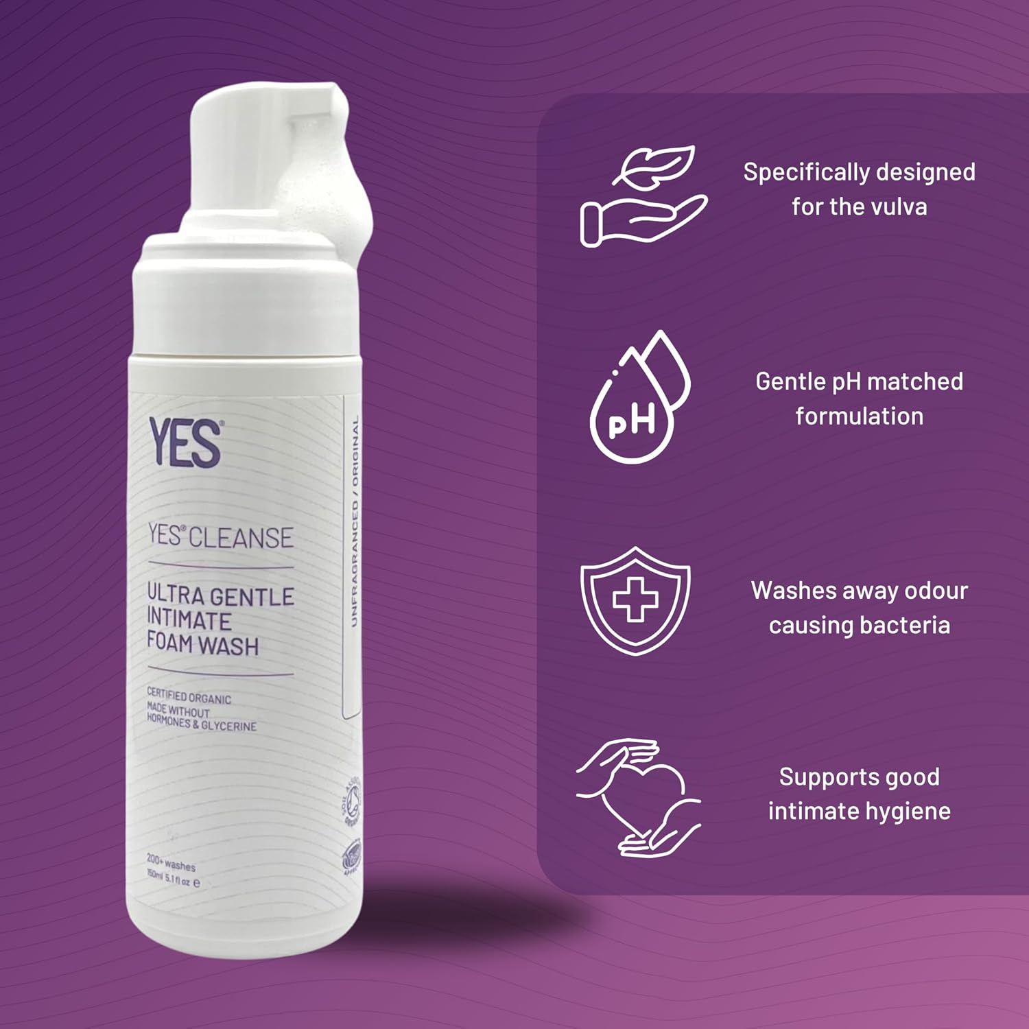 YES Unfragranced Intimate Wash 150 Ml image number 5