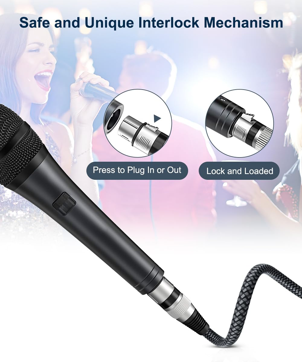 Elebase XLR Microphone Cable 6M 2Pack,Xlr Male to XLR Female Mic Cord,3-Pin Balanced Shielded Cables Wire,For Amplifier Mixer,Recording Studio,Speaker Systems,Foot,Ft image number 5