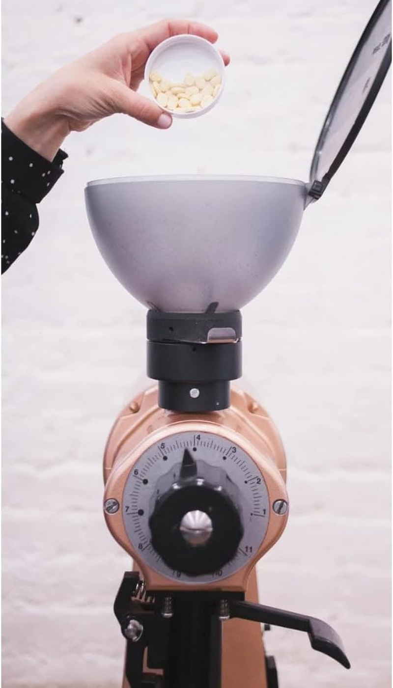 Urnex Grindz Professional Coffee Grinder Cleaning Tablets - 430 Grams - All Natural Food Safe Gluten Free - Cleans Burr and Casing - Help Extend Life of Your Grinder