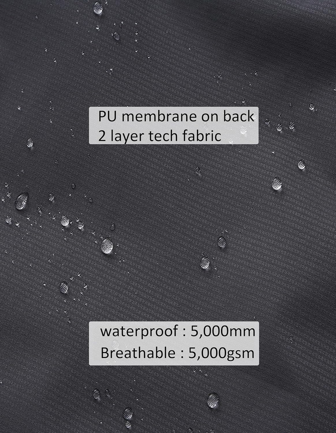 NORDIC OUTLAND Mens Ultra Lightweight Hooded Waterproof Rain Jacket Breathable Raincoat Shell for Hiking Fishing Walking Dogs image number 4