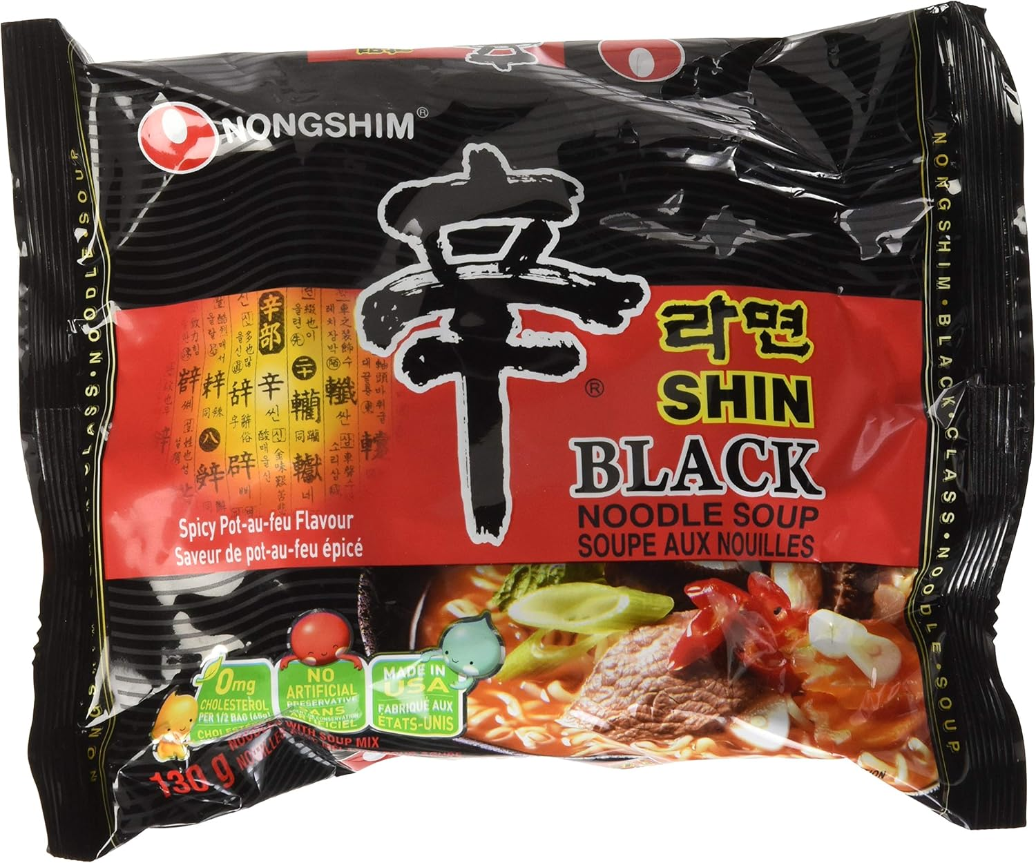 NONGSHIM Shin Black Noodle Soup [Family Pack] image number 1