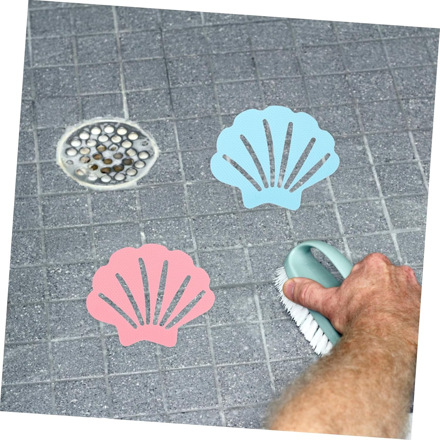 COLLBATH Shower Stickers Non Slip Bathtub Bathroom Floor Decals Peva Shower Grip Stickers image number 2