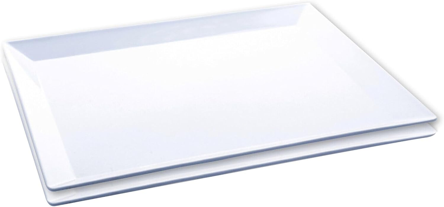 Tootoo Melamine Platter Tray Rectangular 43Cm X 34Cm X 2.5Cm - White (2) image number 2