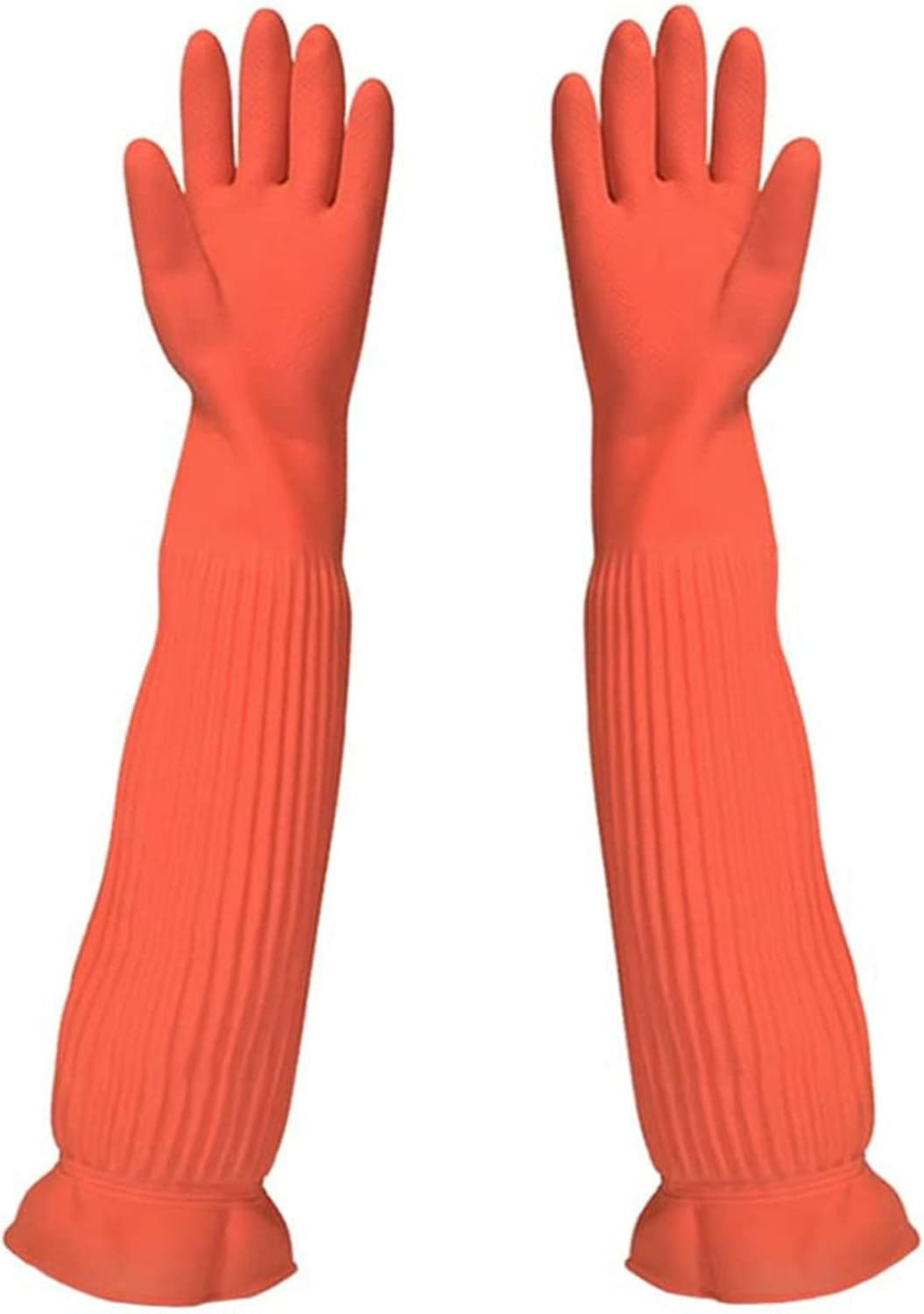 Reusable Cleaning Gloves, Long Rubber Gloves, Waterproof Household Gloves, Kitchen Dishwashing Gloves for Garden Painting Home image number 1