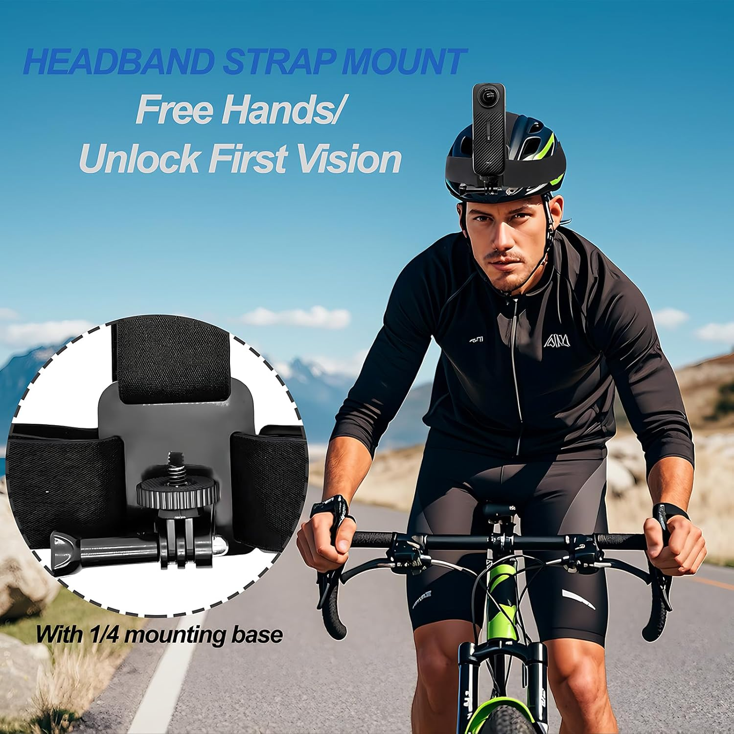 Chest Mount Harness Chesty Vest Head Mount Strap Kit for Insta 360 X4 X3 X2 X ACE Pro ONE RS R GO 2 3, Compatible with Gopro Hero 12 11 10 9 8 7 6 5 4 3+ Max, DJI Osmo Action 4 3 2 Cameras image number 1