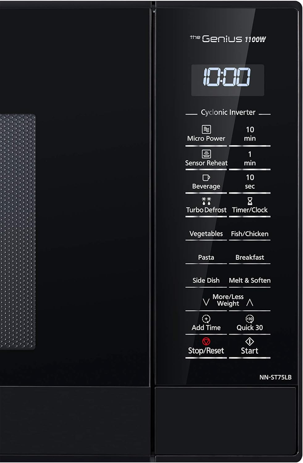 Panasonic 44L 1100W Cyclonic Inverter Microwave Oven, Black (NN-ST75LBQPQ) image number 4