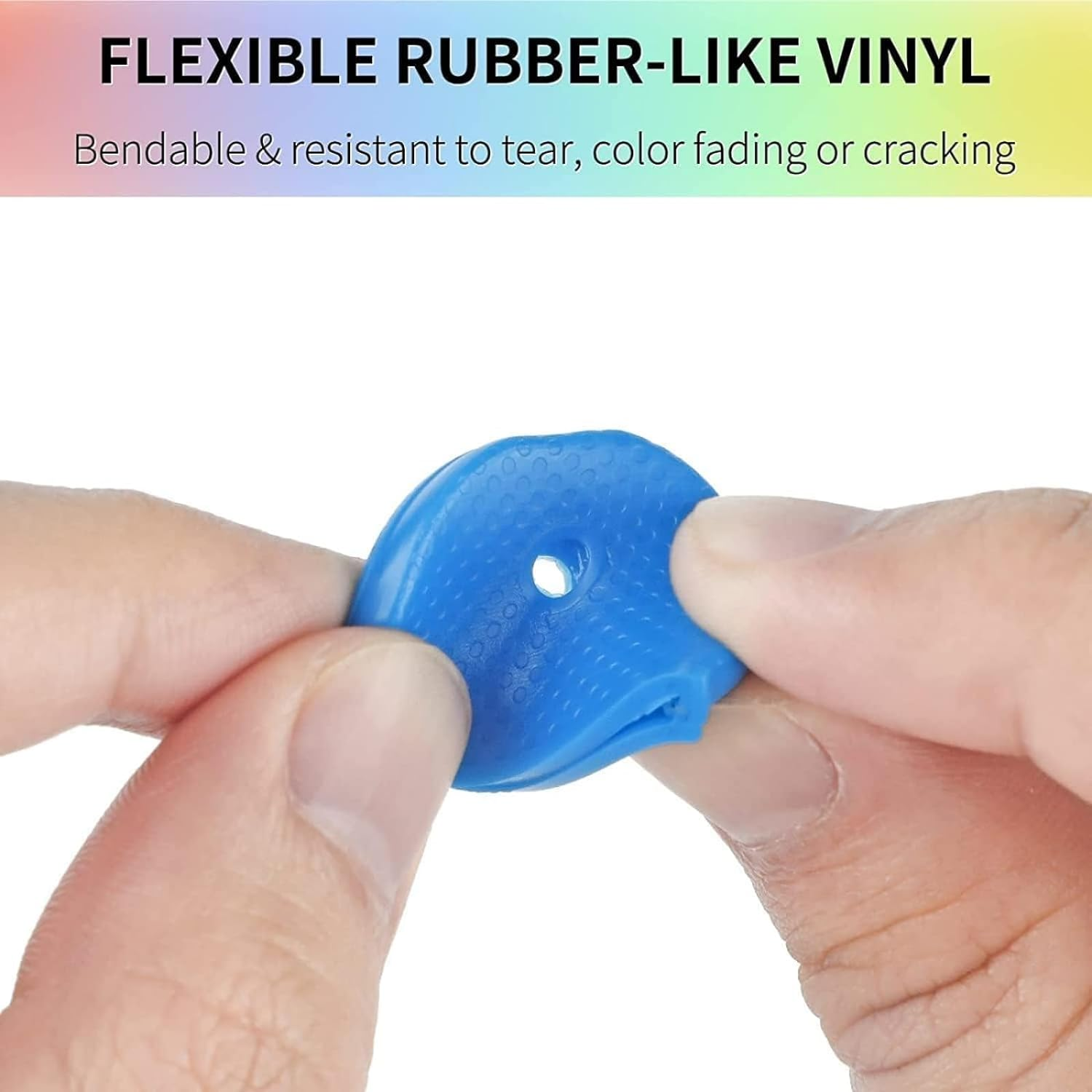 40Pcs 2.5Cm Key Covers, Key Caps Tags Covers, Plastic Identifier Key Rings Label ID Colors Key Identifier Tag Covers, for Standard Flat House Keys (8 Colors) image number 2