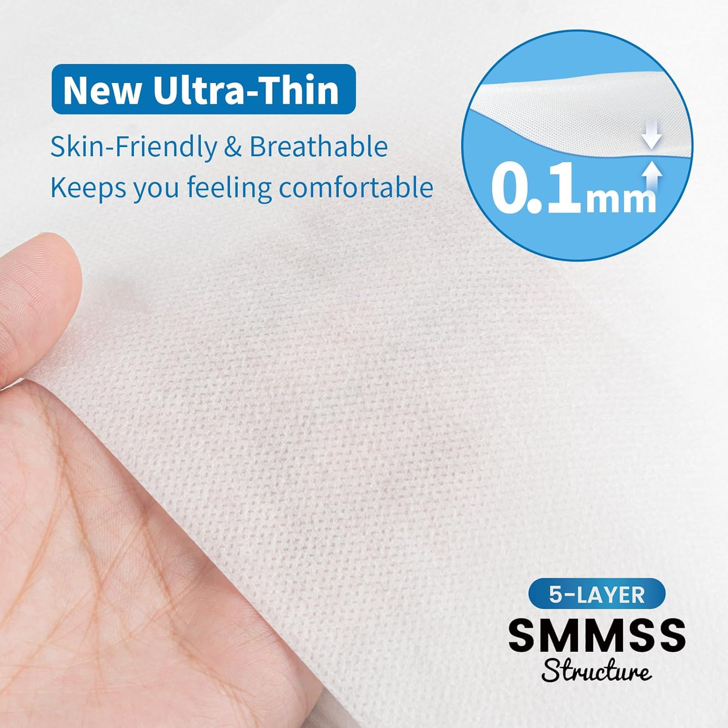 KIIS Travel-Safe Disposable Cover Sheets for Travel, Disposable Bed Sheet, Disposable Duvet/Comforter Cover, Disposable Pillowcases, Perfect for Hotels & Trips (King Size) image number 5