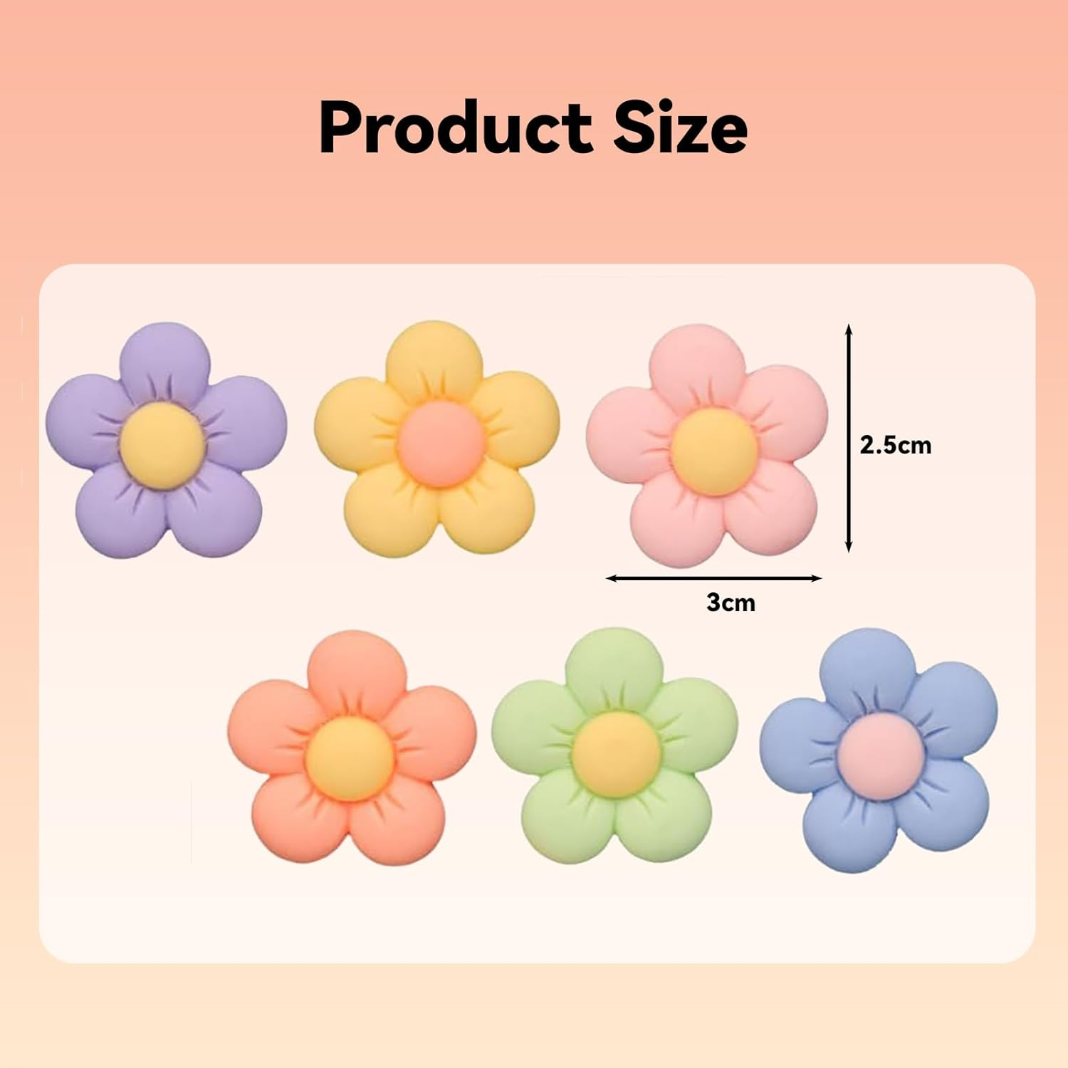 6 Pack Daisy Flower Car Air Vent Clips - Cute & Vibrant Vent Decor Accessories, Universal Fit for Most Vehicles, Easy Clip-On Design image number 4