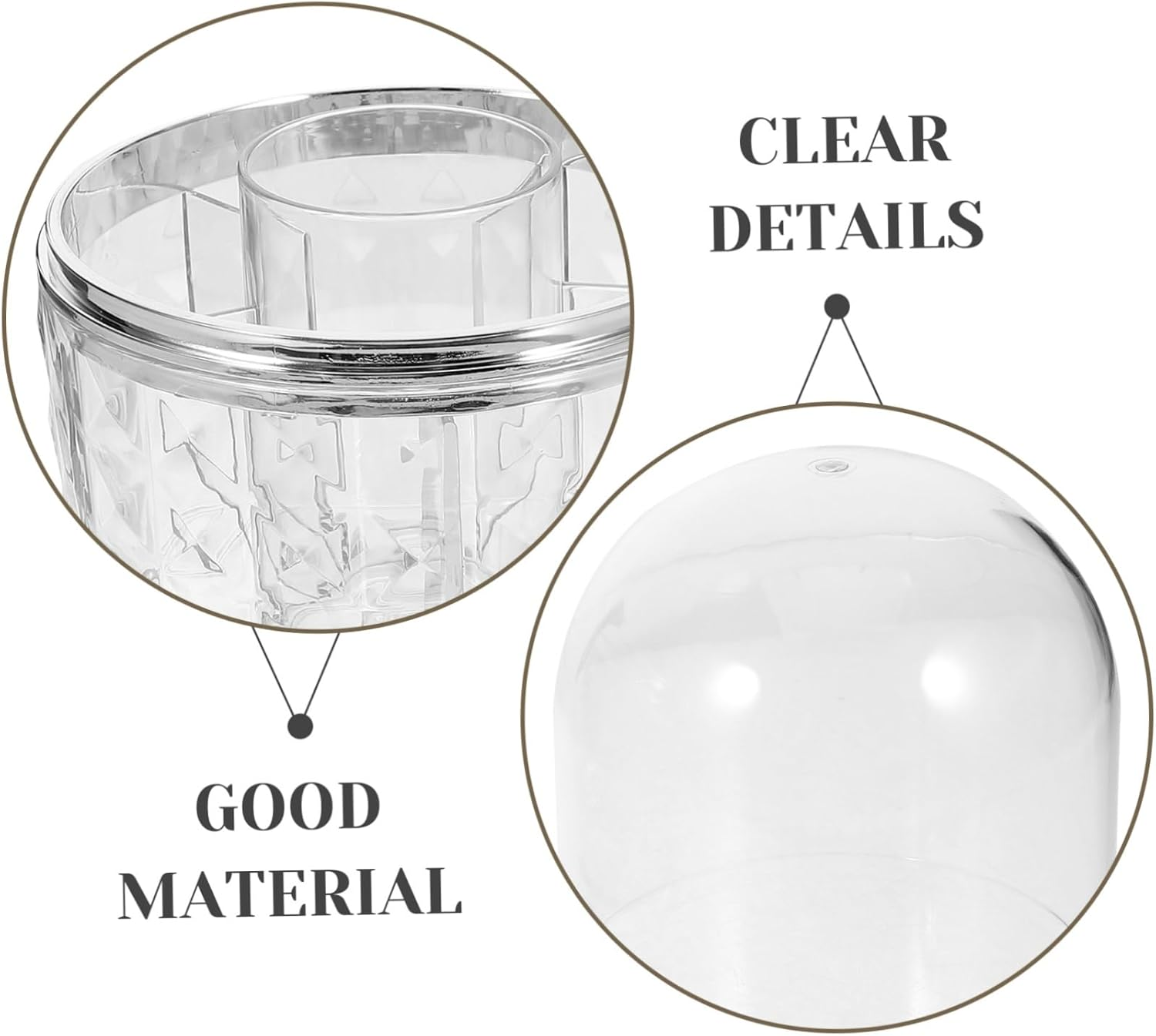 WEKAMOS Rotating Storage Box Small Wheels Pencil Holder Makeup Brush Storage Cup for Desk Bathroom image number 4