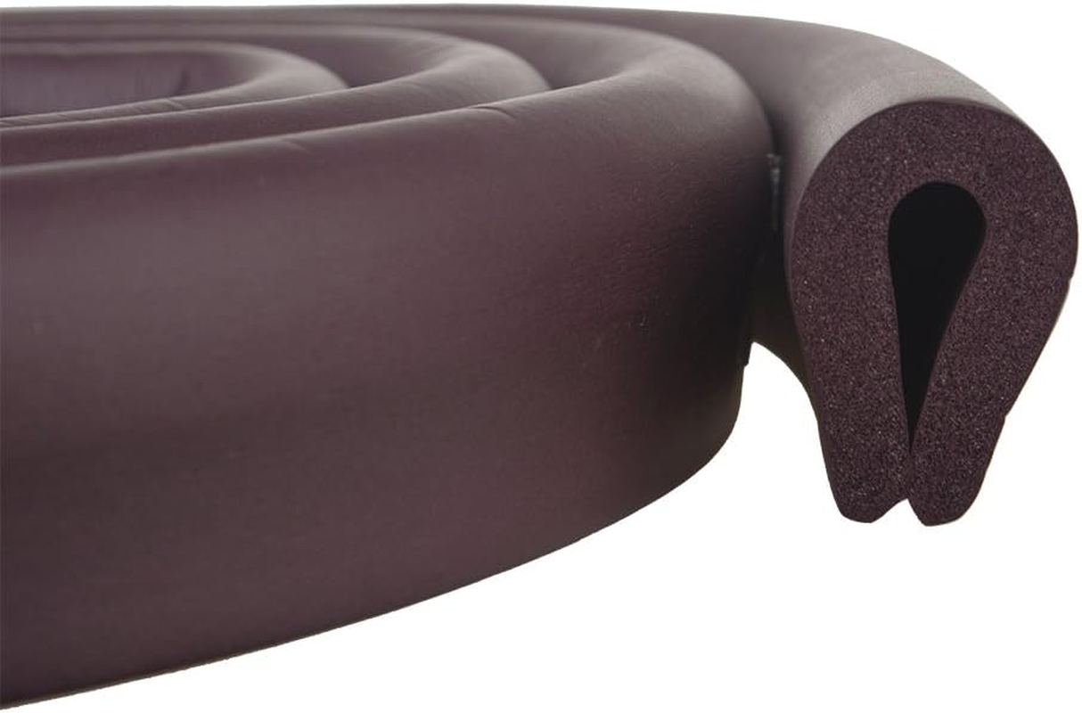 U Shape Glass Table Edge Protectors Premium High Density Foam Baby Safety Bumper Guard 2 Meters Red Brown image number 4