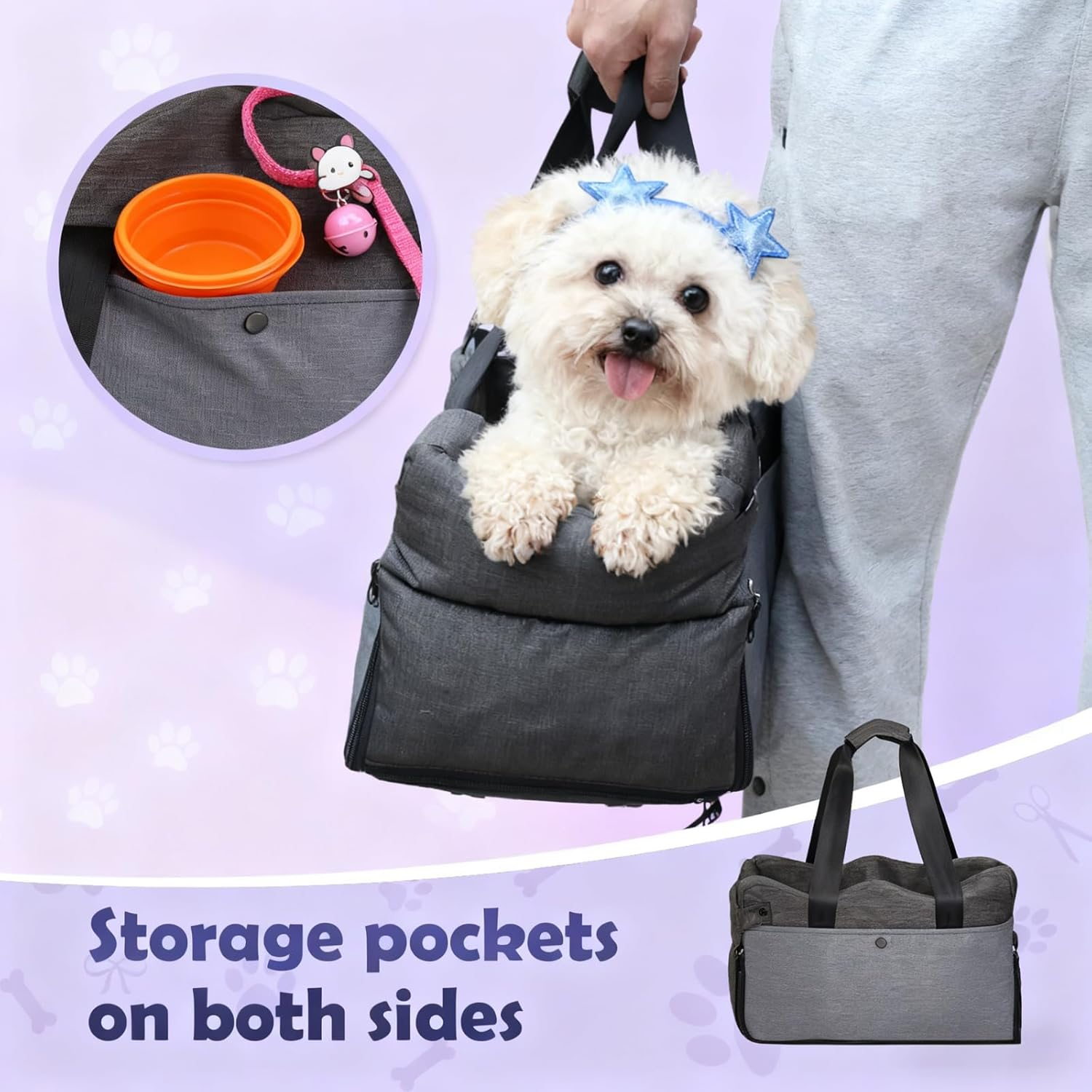 Dog Car Seat for Small Dog Center Console Pet Booster Seat Puppy Travel Accessories image number 2