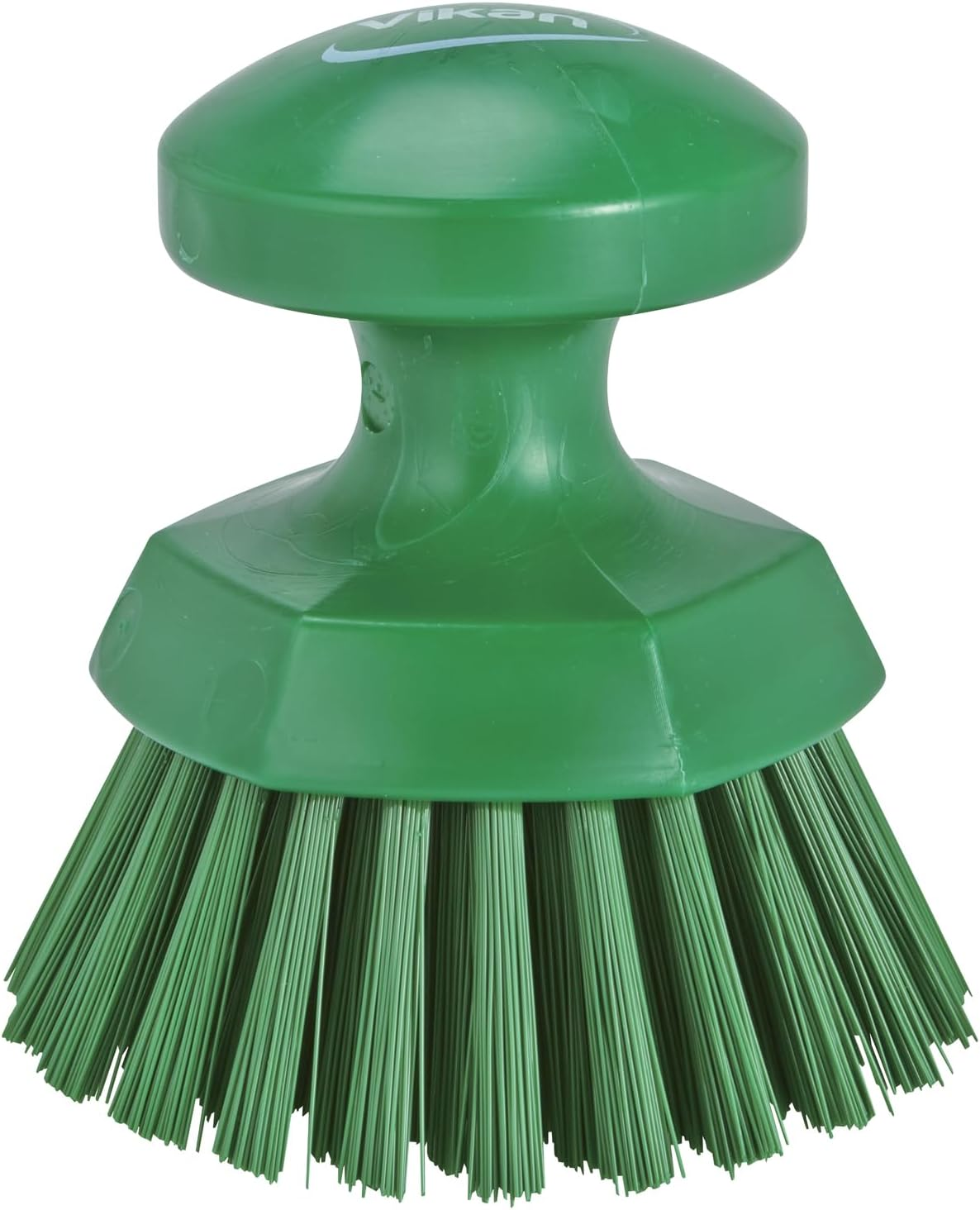 Round Scrub Brush, 5" L, Stiff, 3885, Green