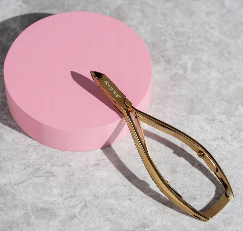 Aba Group Gold Cuticle Nippers with Two Springs 4 Mm (1139) Stainless Steel Cuticle Cutter with Sharp and Smooth Cut Fine for Removing Excess image number 5
