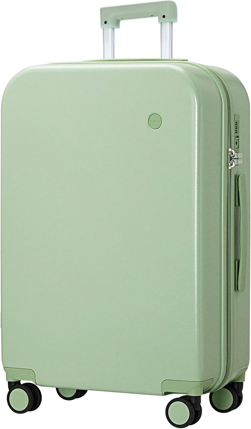 Mixi 20 Inch Hardshell Carry-On Luggage,Lightweight Rolling Suitcase with 360&deg;Spinner Wheels,Combination Lock,Organised Interior & Cover,Ideal for Business Travel, Avocado Green