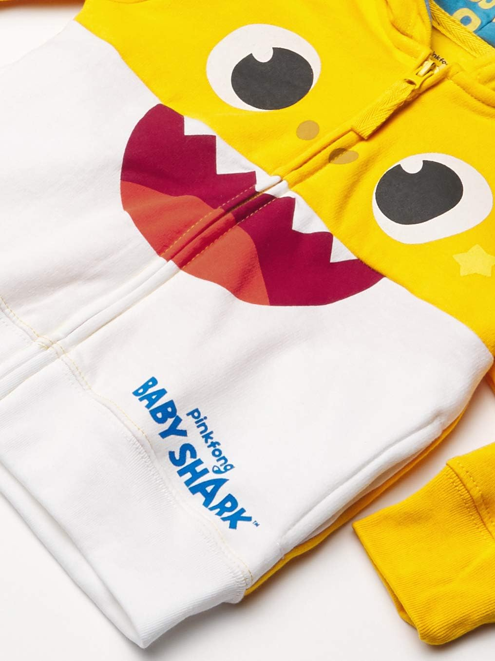 Pinkfong Boys Zip up Big Face Hoodie-Baby Shark image number 2