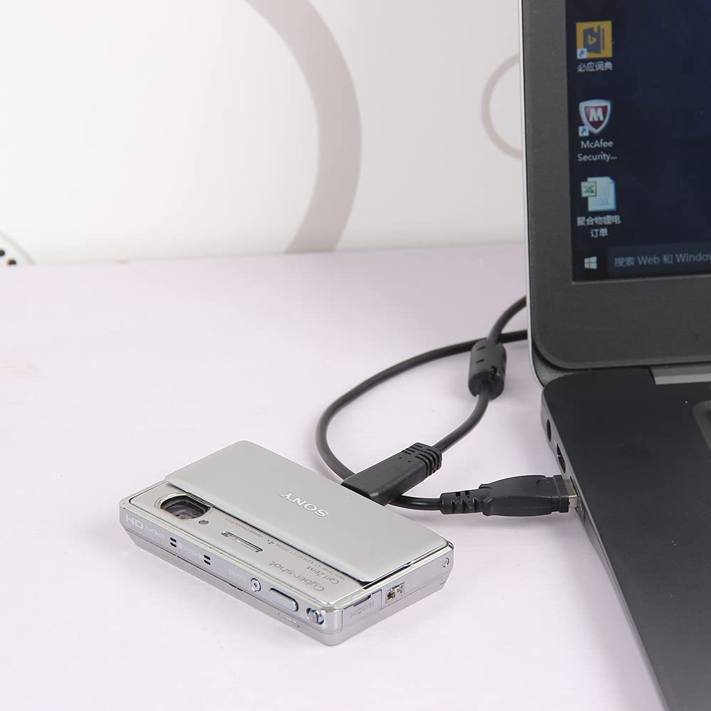 GONOLOWAY Replacement VMC-MD3 USB Charging Cable Compatible with Sony Digital Camera DSC-W350D W360 W380 W390 W570 TX100 TX66 H70 HX100 HX9 HX7 HX7V and More (3.3Ft) image number 6