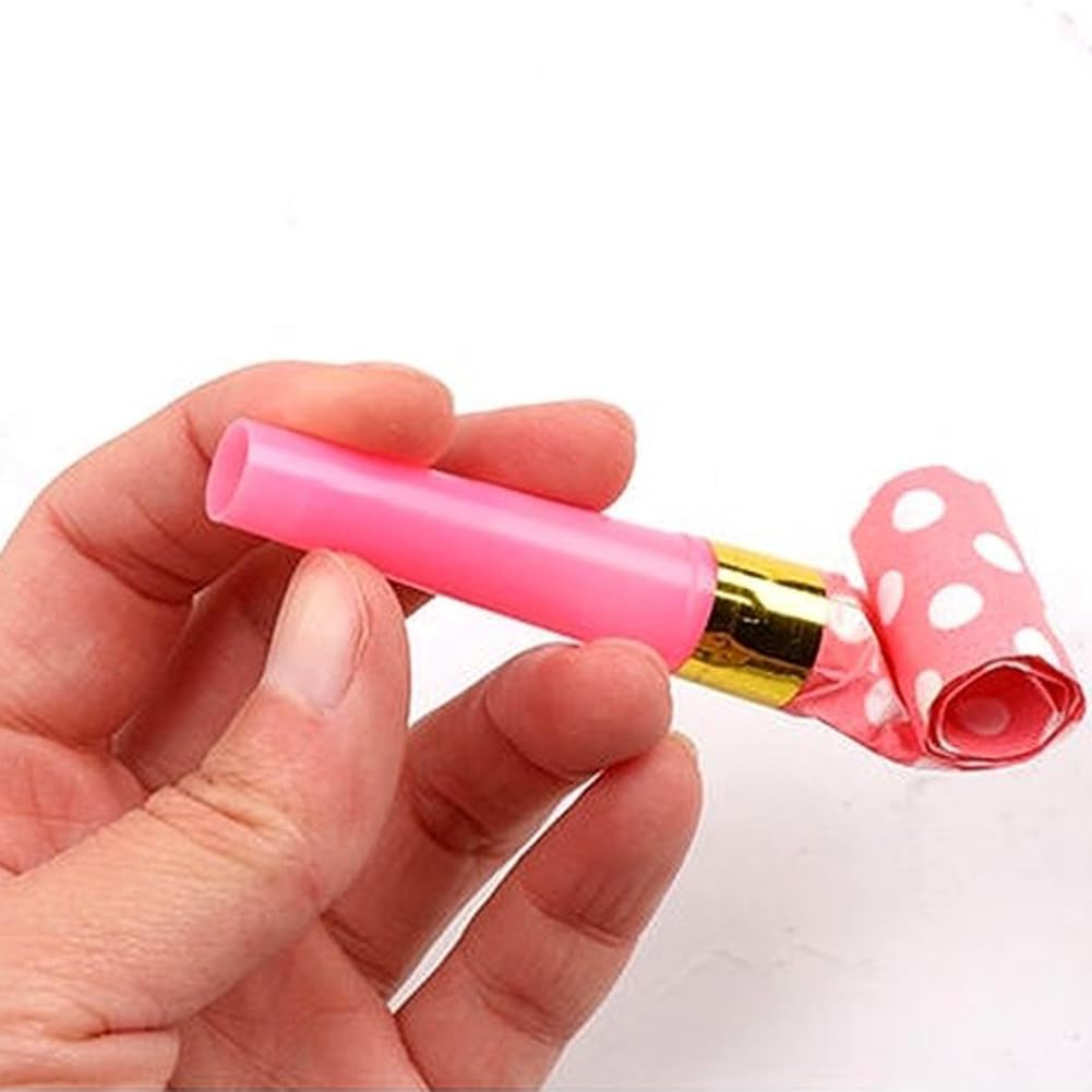 24-Piece Party Blower Set - Fringed Noisemakers, Squawkers, Blowers & Horns in Random Colors image number 5