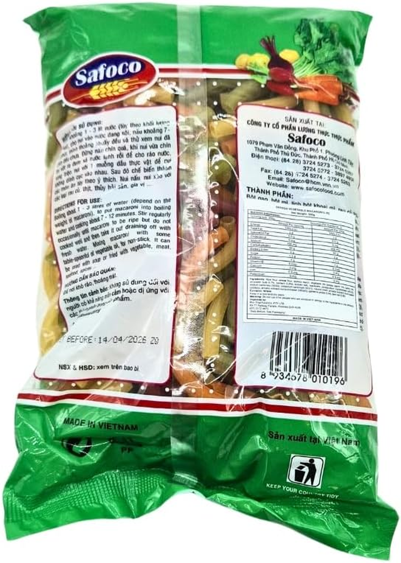 Safoco Vegetable Macaroni 500G