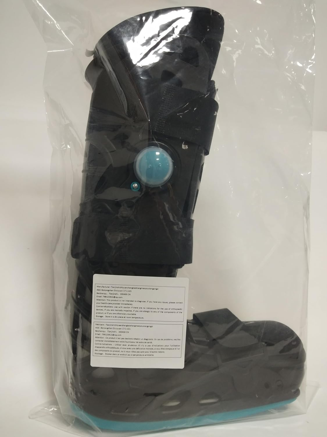 Tall Walker Fracture Boot Inflatable Walking Boot Air Cam Walker Brace Orthopaedic Boot for Sprained Ankle, Foot Pain Recovery, Calf Fracture, Broken Foot, Achilles Tendonitis (L) image number 6