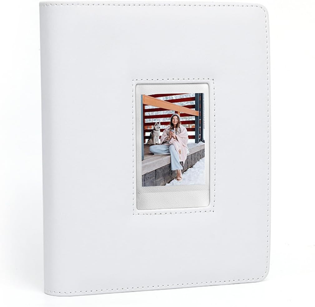 LAYOMI 288 Pockets Photo Album for Fujifilm Instax Mini 11 12 40 90 Evo Liplay Instant Camera, Photo Album for Polaroid Kodak HP Zink 2X3" Photo (White) image number 6