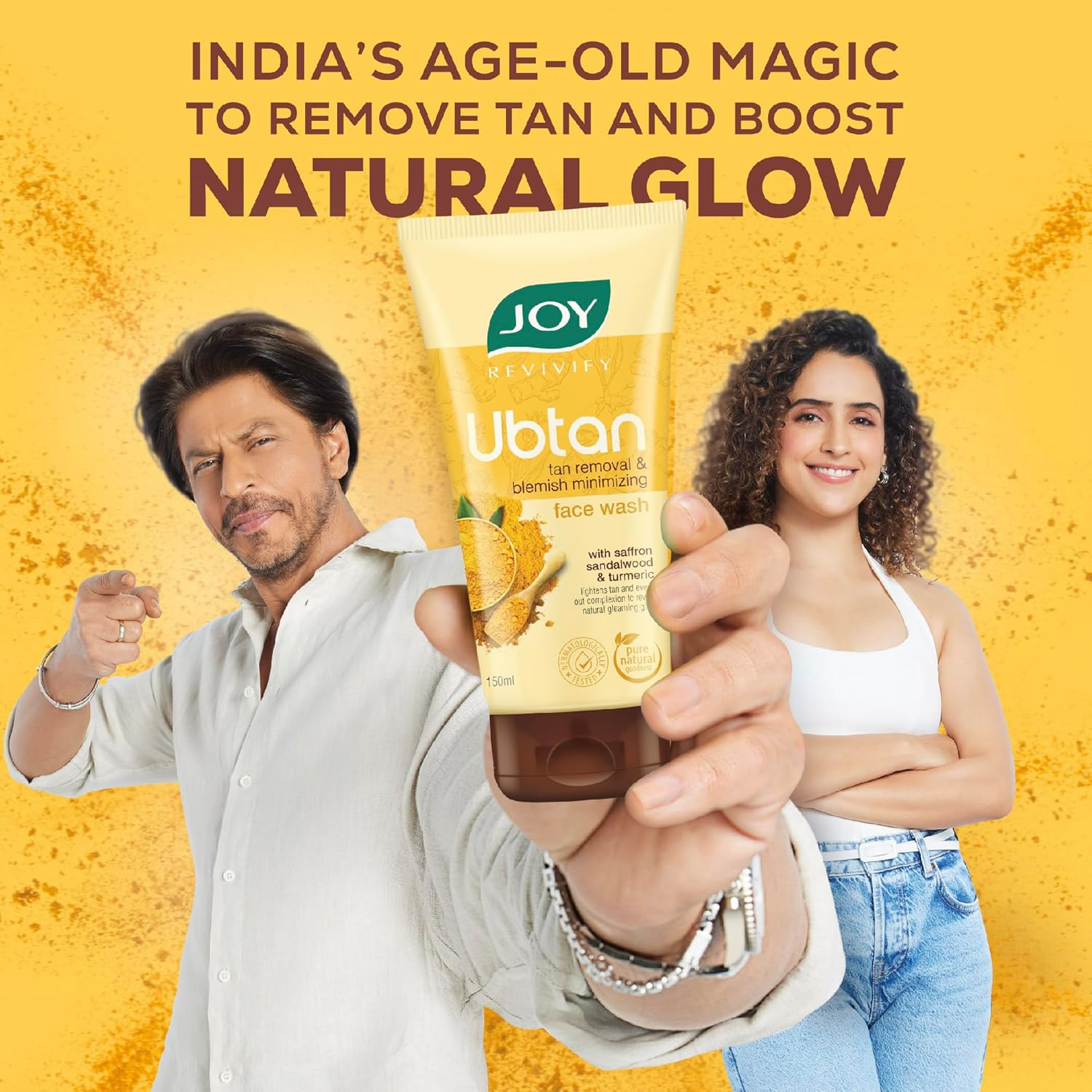 Joy Revivify Ubtan Face Wash | Tan Removal and Blemish Minimizing | 150 Ml image number 1