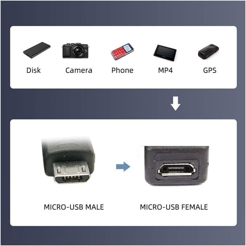 CY Adapter 5Pcs/Lot Micro USB 2.0 OTG Mini USB 5Pin Type-A Male to Female Data Charge Adapter image number 6