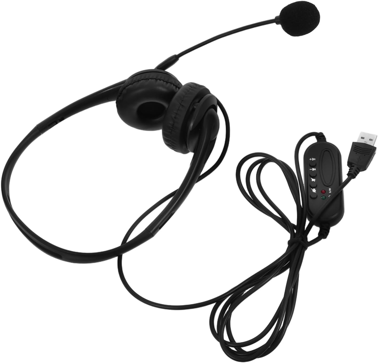 OFFIGAM Office Headphones with Microphone Comfortable Noise Cancelling USB Headset for Chat Business Online Courses Durable Lightweight Design for Conversations image number 1