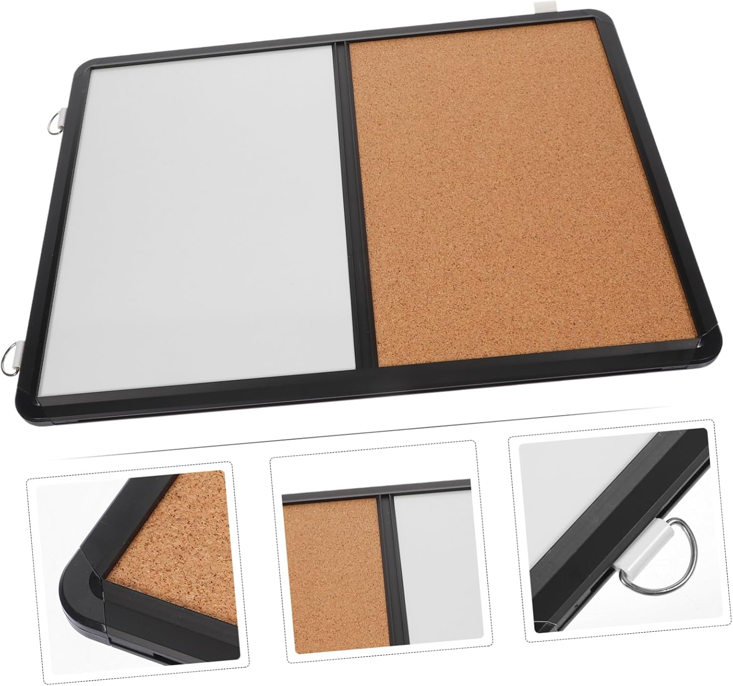 Operitacx Office Cork Board Memo Notice Board Wall-Mounted Dual-Use Whiteboard and Corkboard Decorative Bulletin for Use image number 2