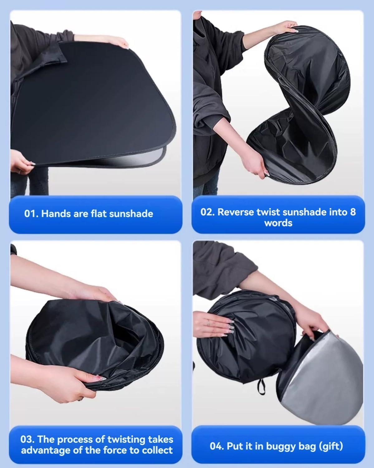 Windshield Sun Shade for Mazda CX5 Front Window Shades Cover for CX-5 2009-2024 Windshield Sun Visor Protector Car Accessories 1Pack image number 5