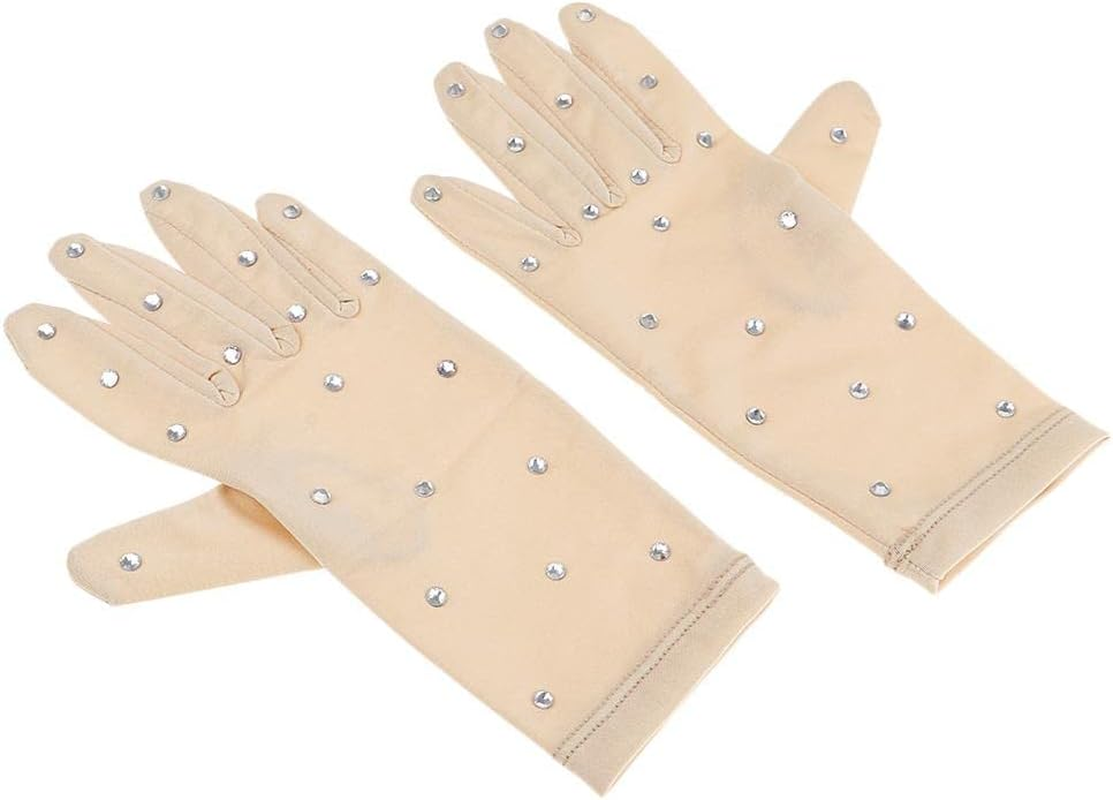 Luda Thermal Figure Skating Gloves with Rhinestones - M image number 5