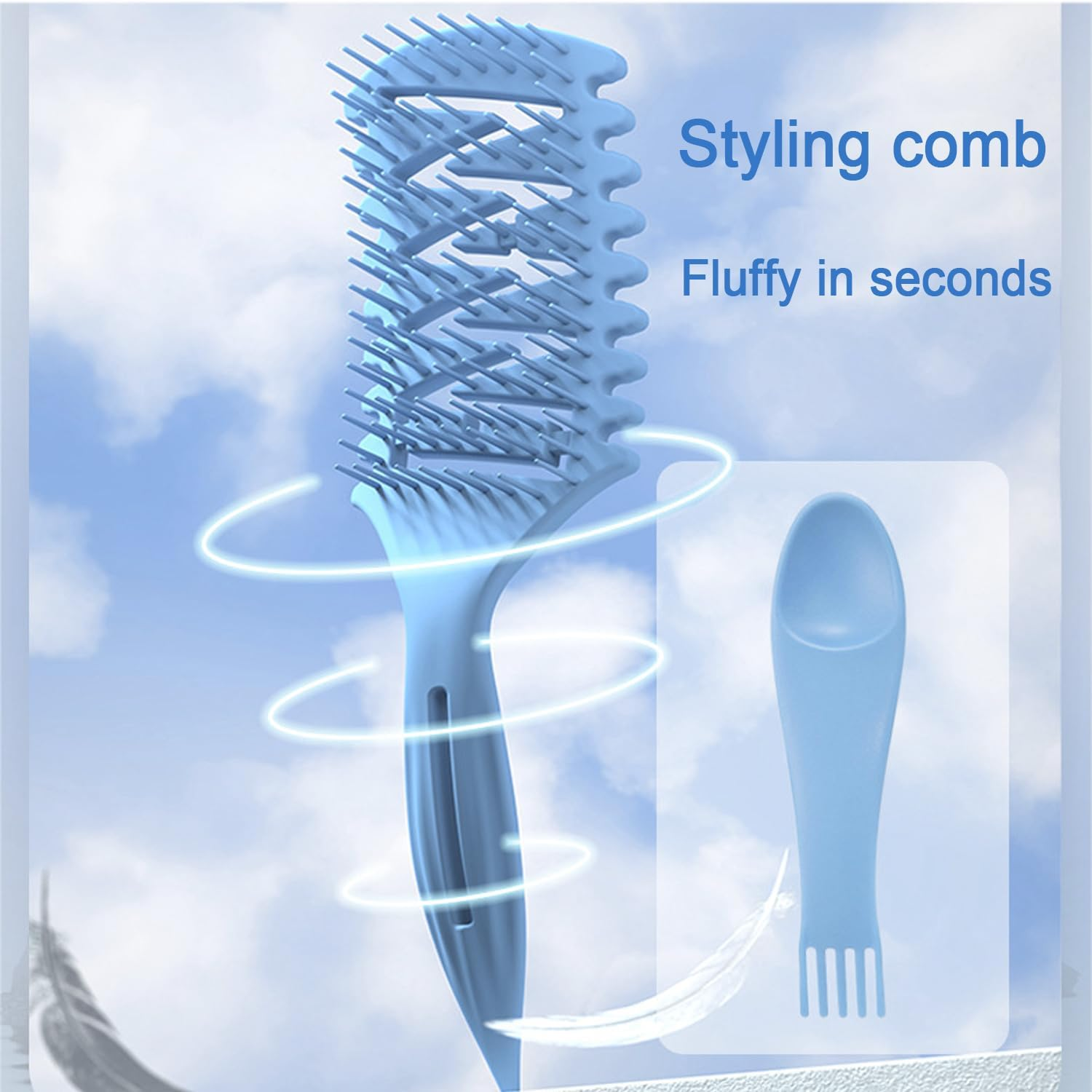 Ccbeauty Hair Styling Brush Hair Brush without Pulling Detangling Brush Curling Brush Styling Brush Scalp Massage Brush image number 1