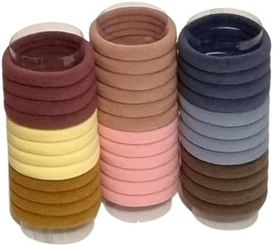 Elastic Hair Scrunchies 80Pcs (Multicolor_A) - Multicoloured (Multicoloured A) image number 3