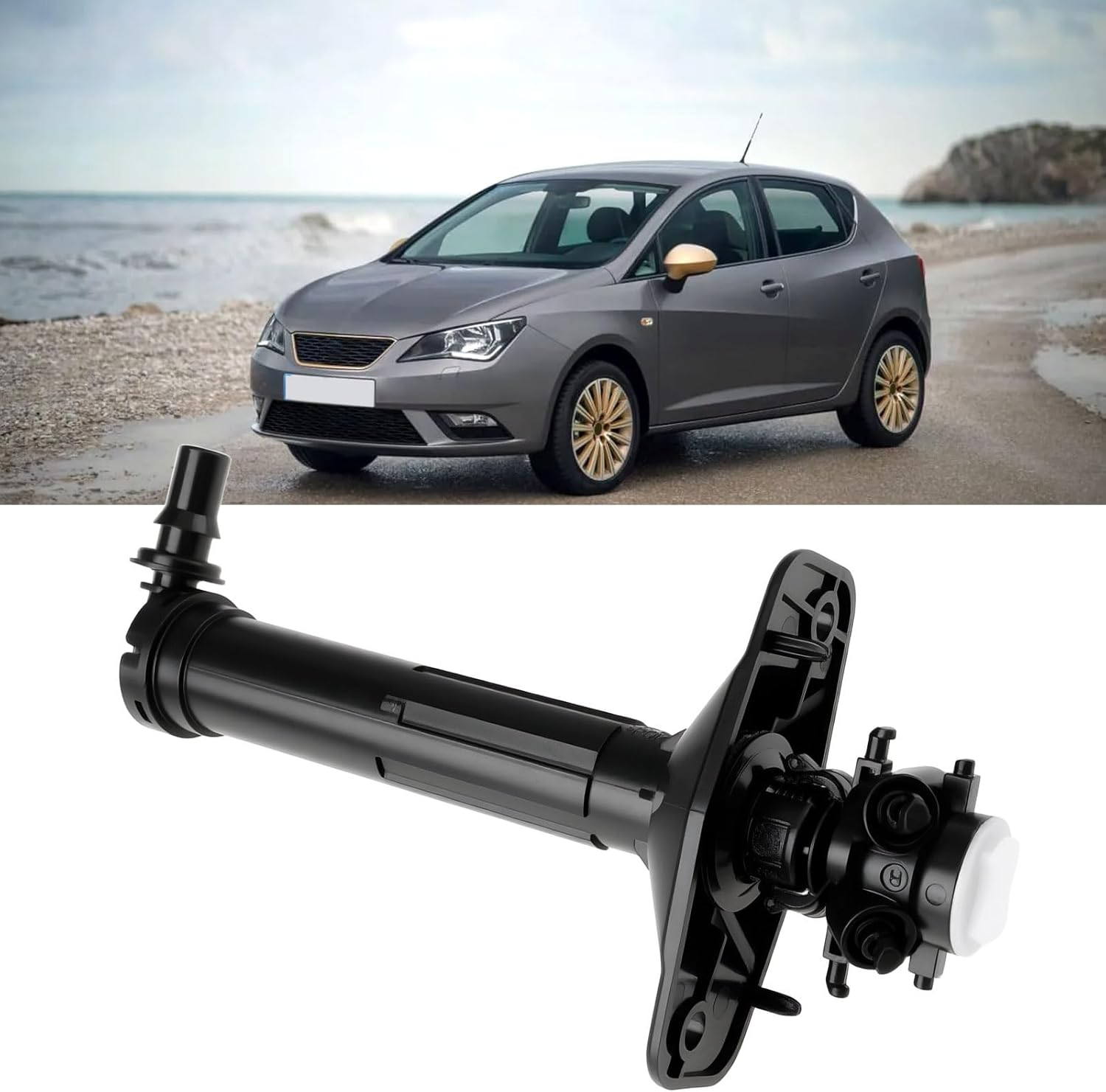 Right Car Headlight Washer Nozzle 6J0955966 Compatible with SEAT Ibiza IV ST Sportcoupe image number 6