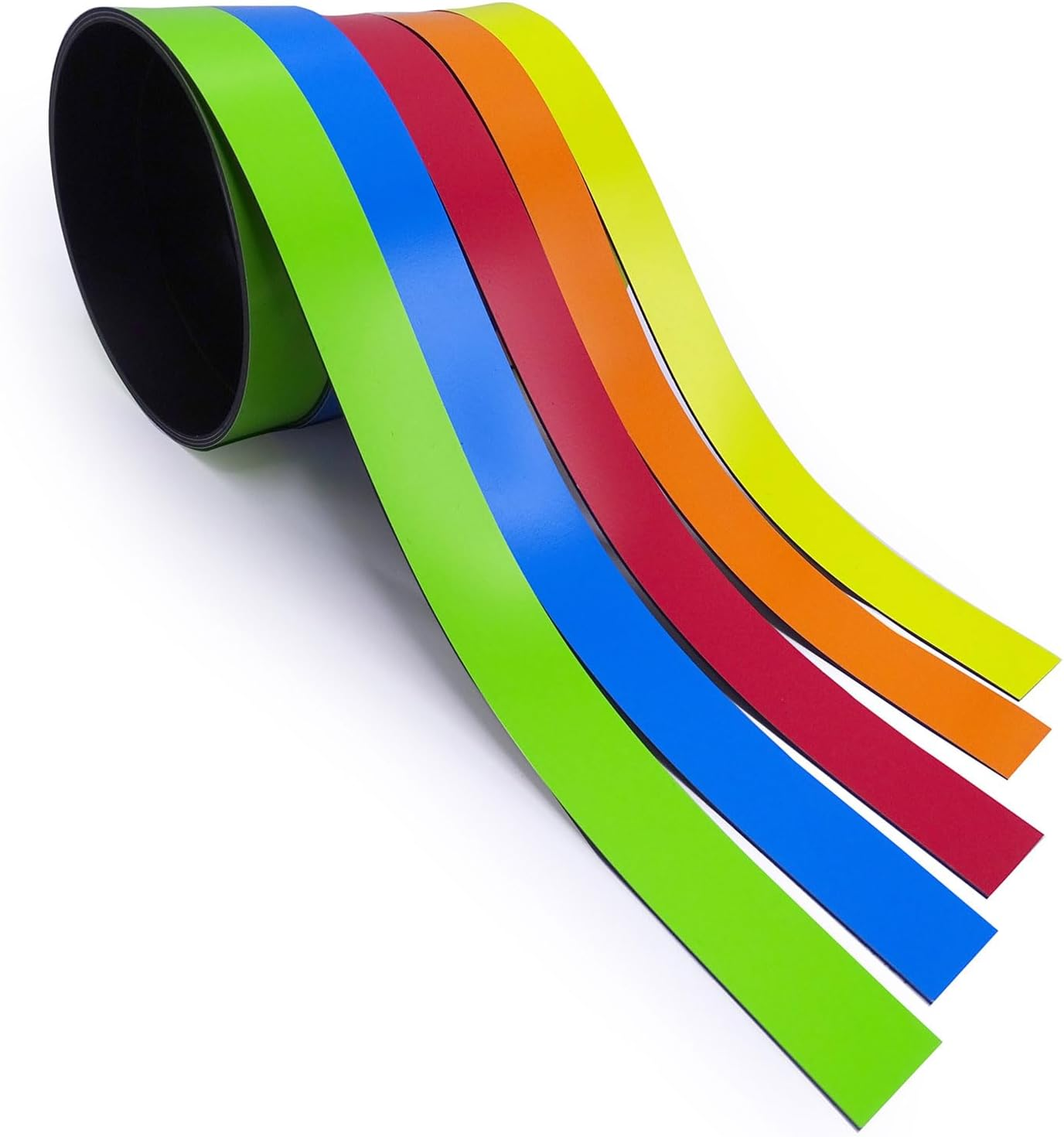 5 X Magnetic Strips, Assorted Colours, Approx. 1 Cm X 1 M, Magnetic Tape for Marking on Whiteboards, Storage Shelves, Calendar, Magnetic Labels, Mag210 image number 6