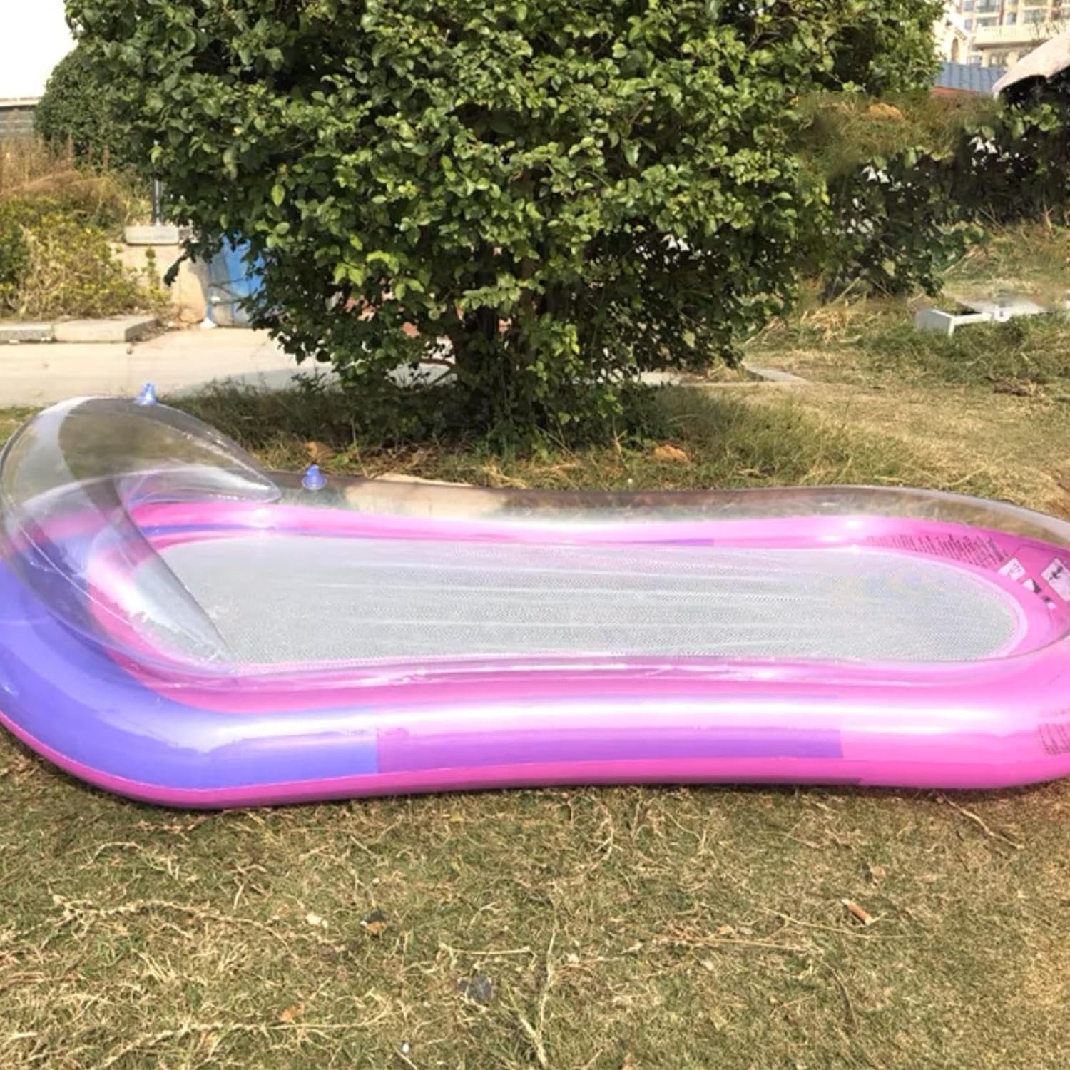 Inflatable Tanning Pool Lounger Float | Pool Raft Floatie Toys for Adults,Sun Tanning Floats with Headrest and Mesh Bottom, Pool Floating Lounge Bed for Swimming Pool Beach Lake image number 6