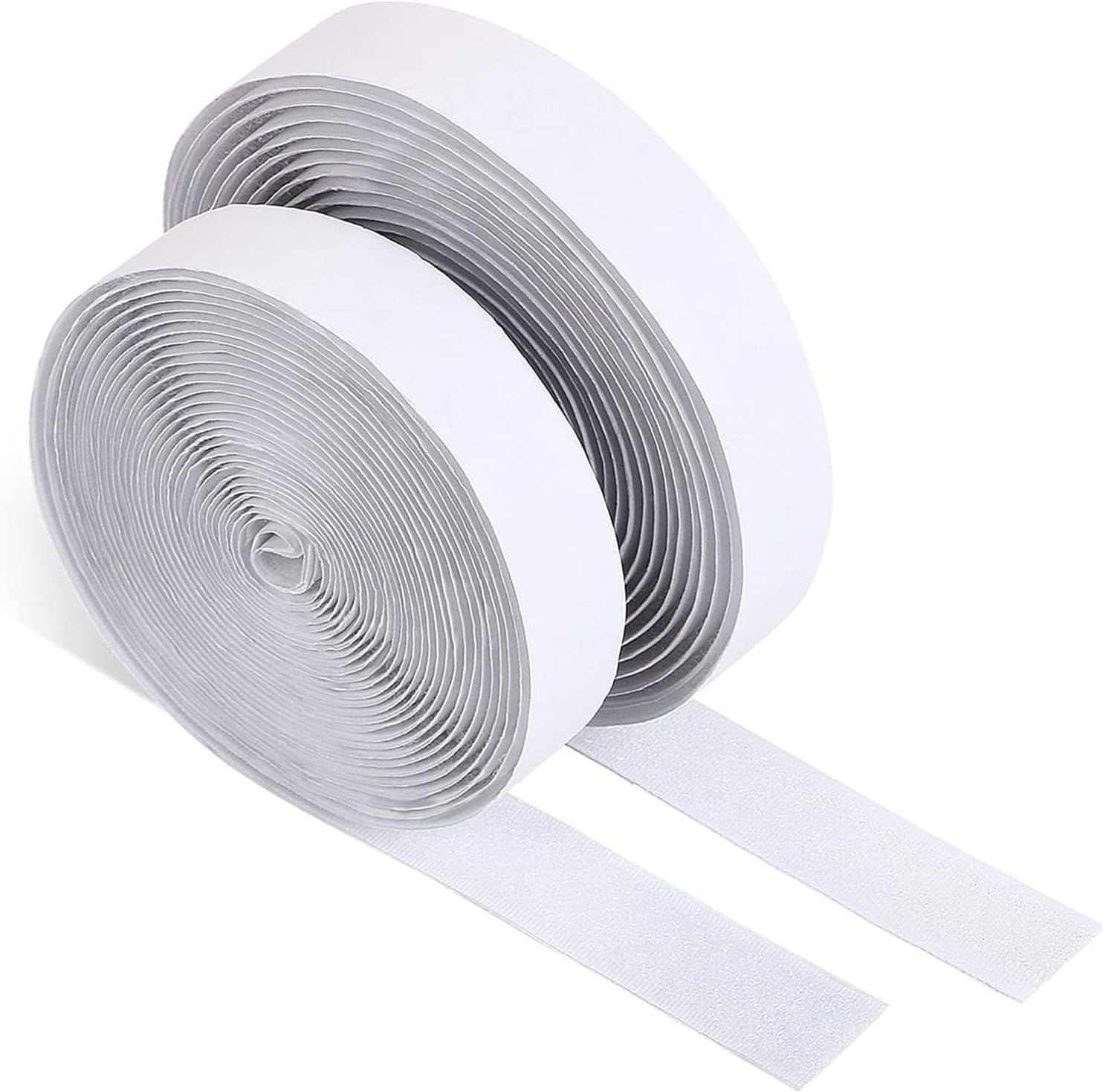 Self-Adhesive Hook and Loop, Hook and Loop Fastener Tape Self Adhesive Tape, Reusable Fastener, Hook and Loop Fastening Tape, Multipurpose Power Cable Organize (Black, 20Mm X 5M)