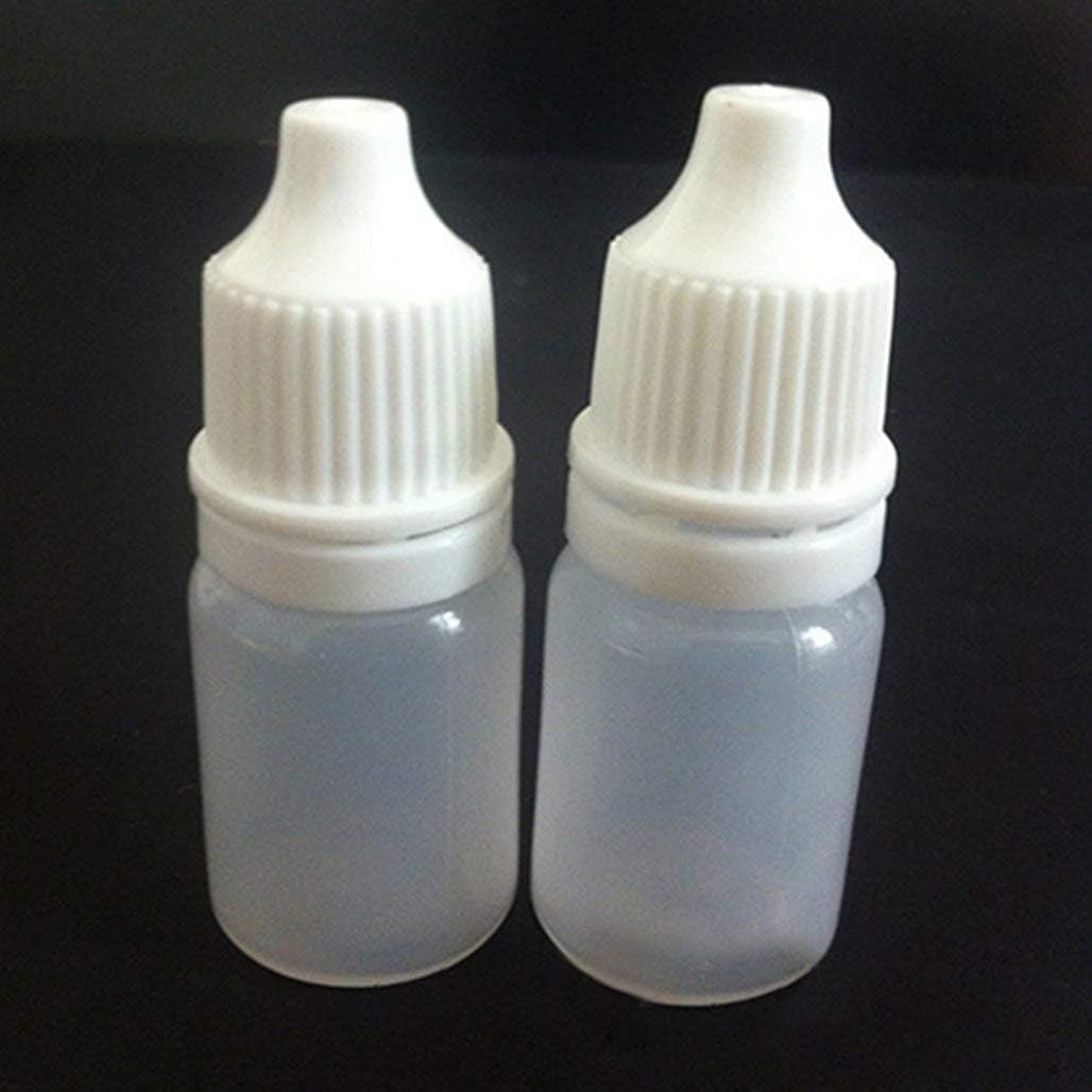 5Pcs White Reusable Plastic Empty Squeezable Eye Liquid Dropper Bottles 10 Ml Attractive Design