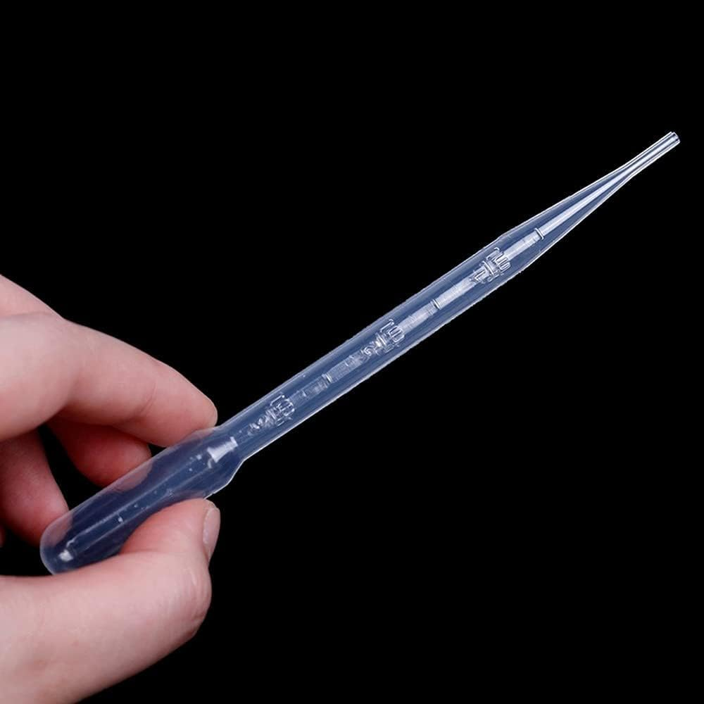 4PCS 3Ml Painting Accessory Transfer Makeup Pipettes Dropper Reusable Plastic Laboratory Tools Graduated Polyethylene Practical and Clever image number 1