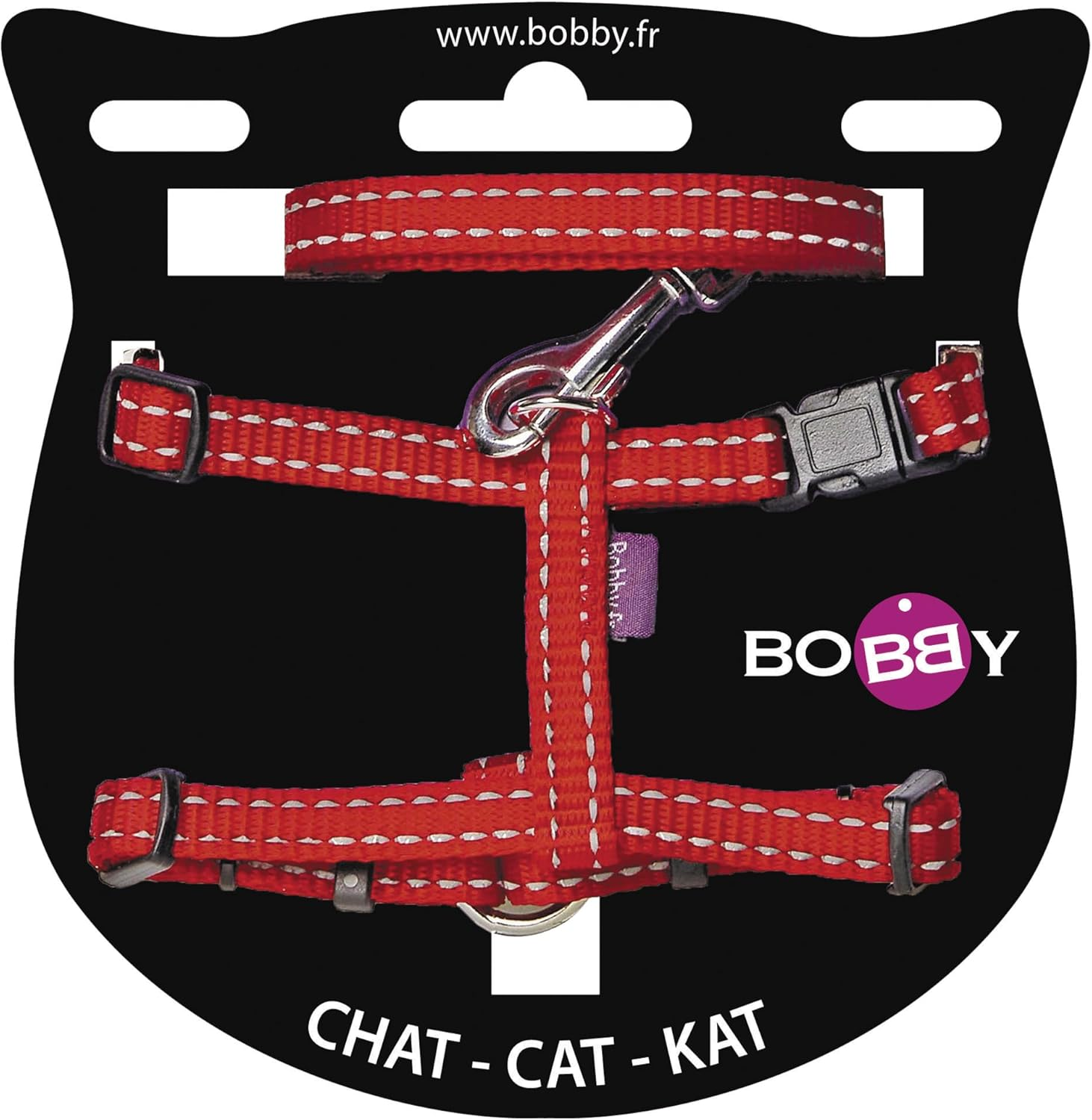 Bobby Safe - Cat Harness and Lead - Escape Protection - Reflective Resistant - Turquoise - 25-38 X 10 Cm
