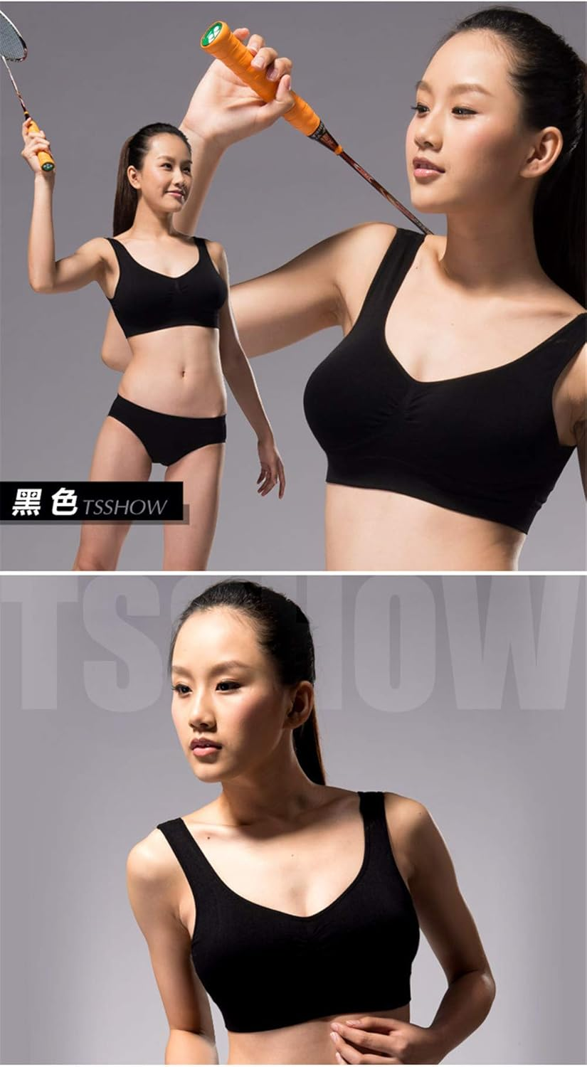 Sports Bra without Steel Ring, Yoga Fitness Single Layer Small Vest Seamless Collecting Underwear (Various Models) image number 4