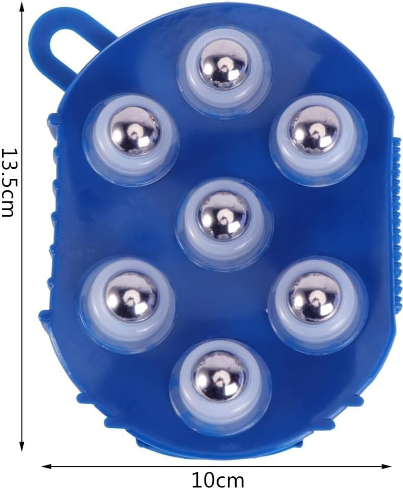 Lymphatic Gloves for Women - Lymphatic Drainage Massage Gloves with 7 Metal Roller Balls, 360 Degree Handheld Massage Tool for Neck Back Legs Muscle Relief, Beauty Roller Body Care Massager (Green) image number 5