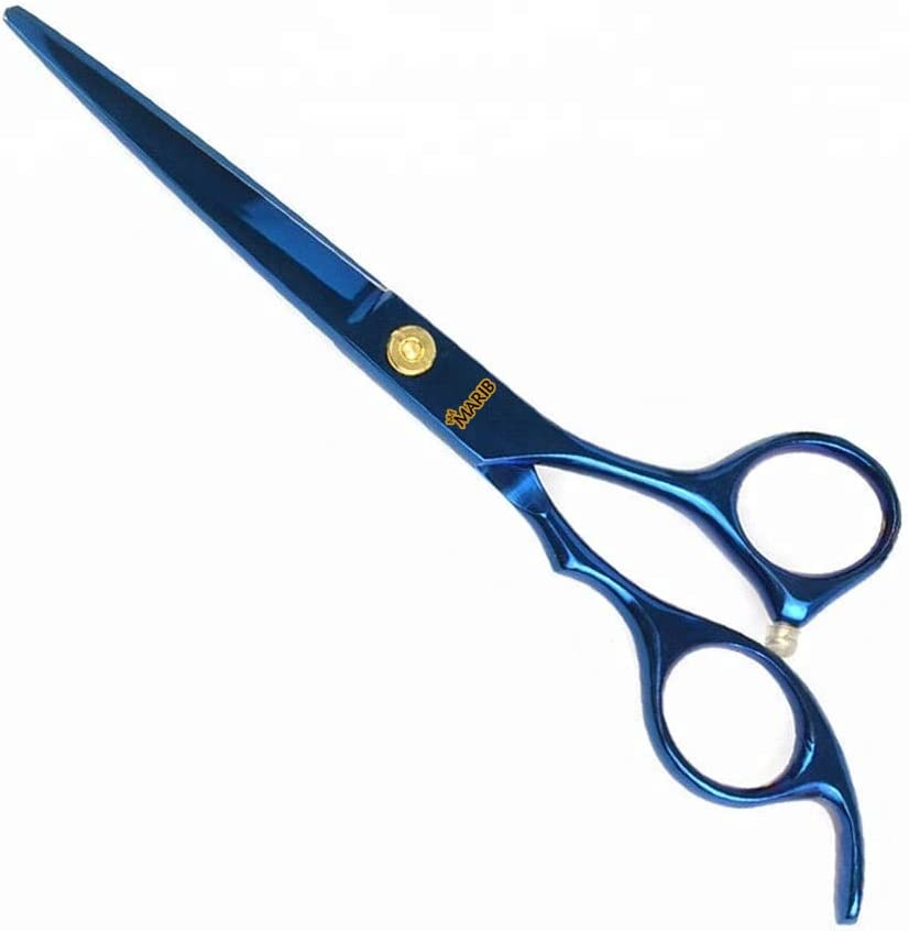 Barber Scissors 6 Professional Hair Cutting Shears Scissors for Hair Cutting Hair Trimming Razor Edge Scissor Stainless Steel for Hairdressing Smooth Motion & Fine Cut (Black)