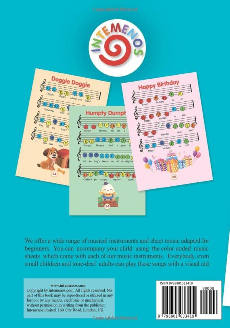 Big Color-Coded Songbook for 8 Note Bell Set: 78 Easy-To-Play Songs: 1 image number 1