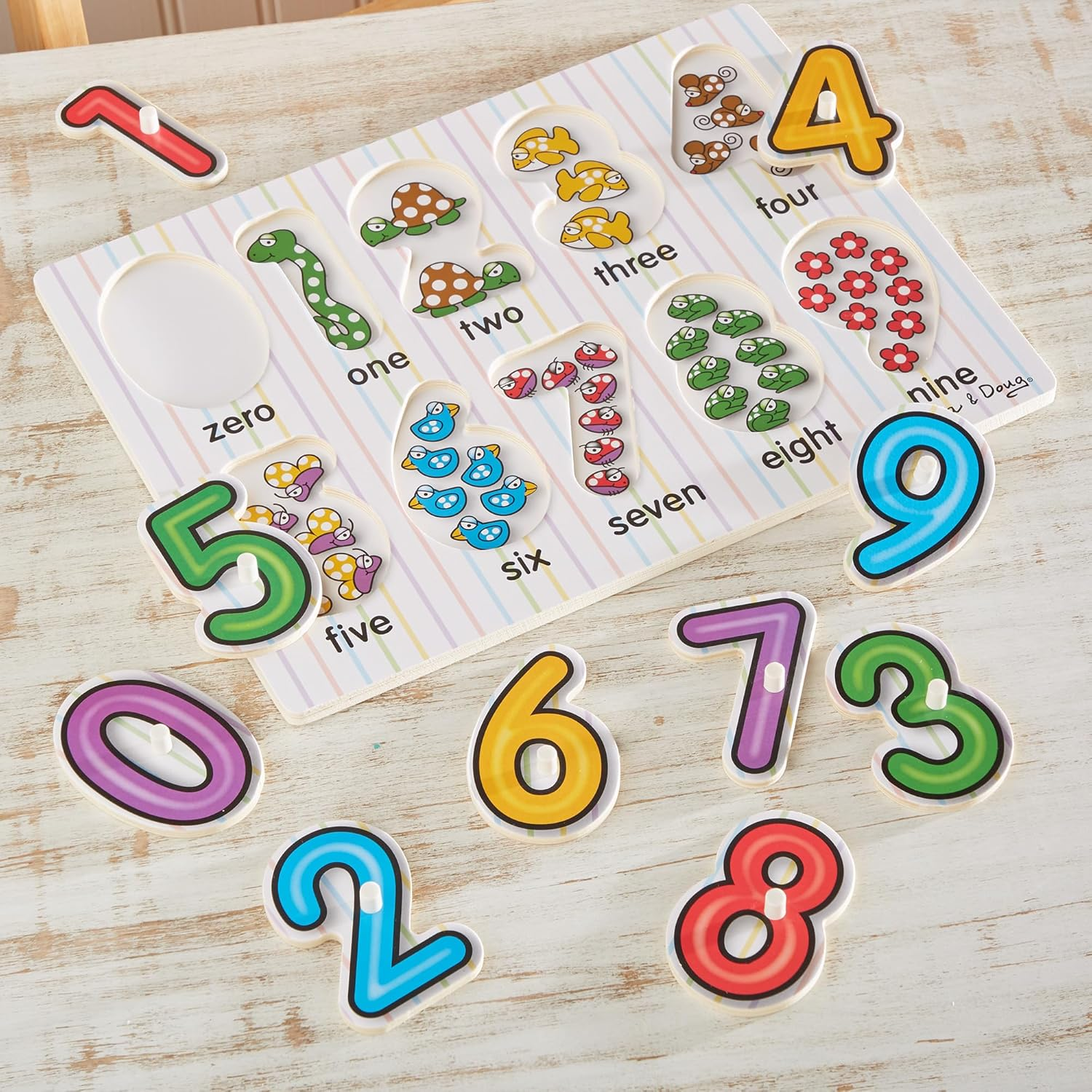 Melissa & Doug - Numbers Peg Puzzle image number 1