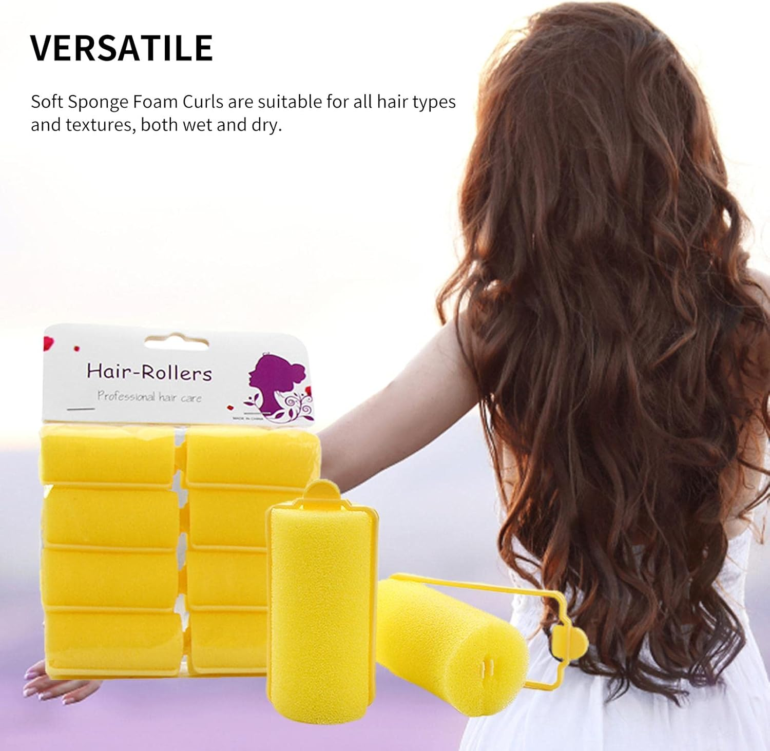 Sleep Hair Rollers - Heat Curlers for Women, Hair Brushes for Women, Foam Curlers | Heatless Curlers, Curlers, Foam Sponge, Curlers, Sponge Edge image number 5