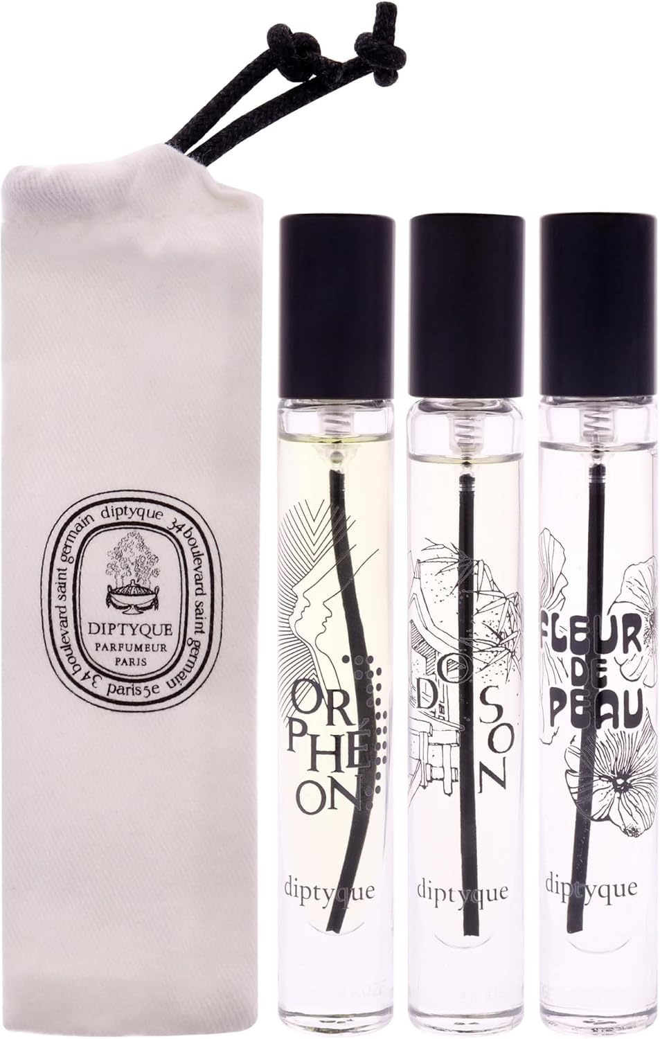 DIPTYQUE Dip Stick Perfume Eau De Parfum 7.5Ml Set of 3 Original Box Fleur De Peau Orph&eacute;on Do Son Orpheon Dawson Fleur De Peau image number 1