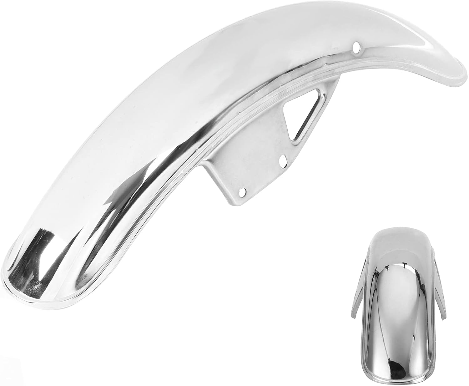 22.05In Motorcycle Front Mudguard Tire Flap Protector for GN125 - & Easy to Install (Electrosilvering) image number 4